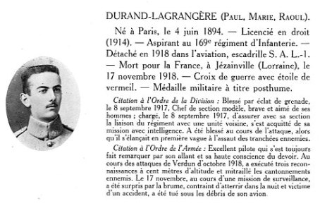 Durand Lagrangère Paul